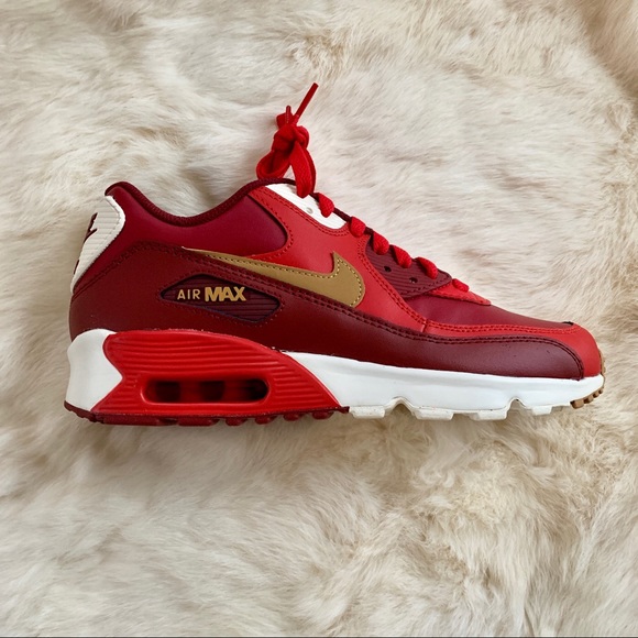 Red Nike Air Max 90 - Picture 2 of 5